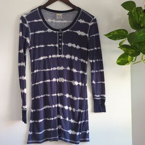 Munki Munki‎ Henley Snap Sleep dress tunic